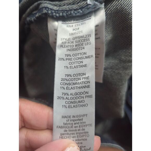 NWT Good American "Fit for Success" Blue Denim Straight Leg Jumpsuit size 3XL - Picture 10 of 11